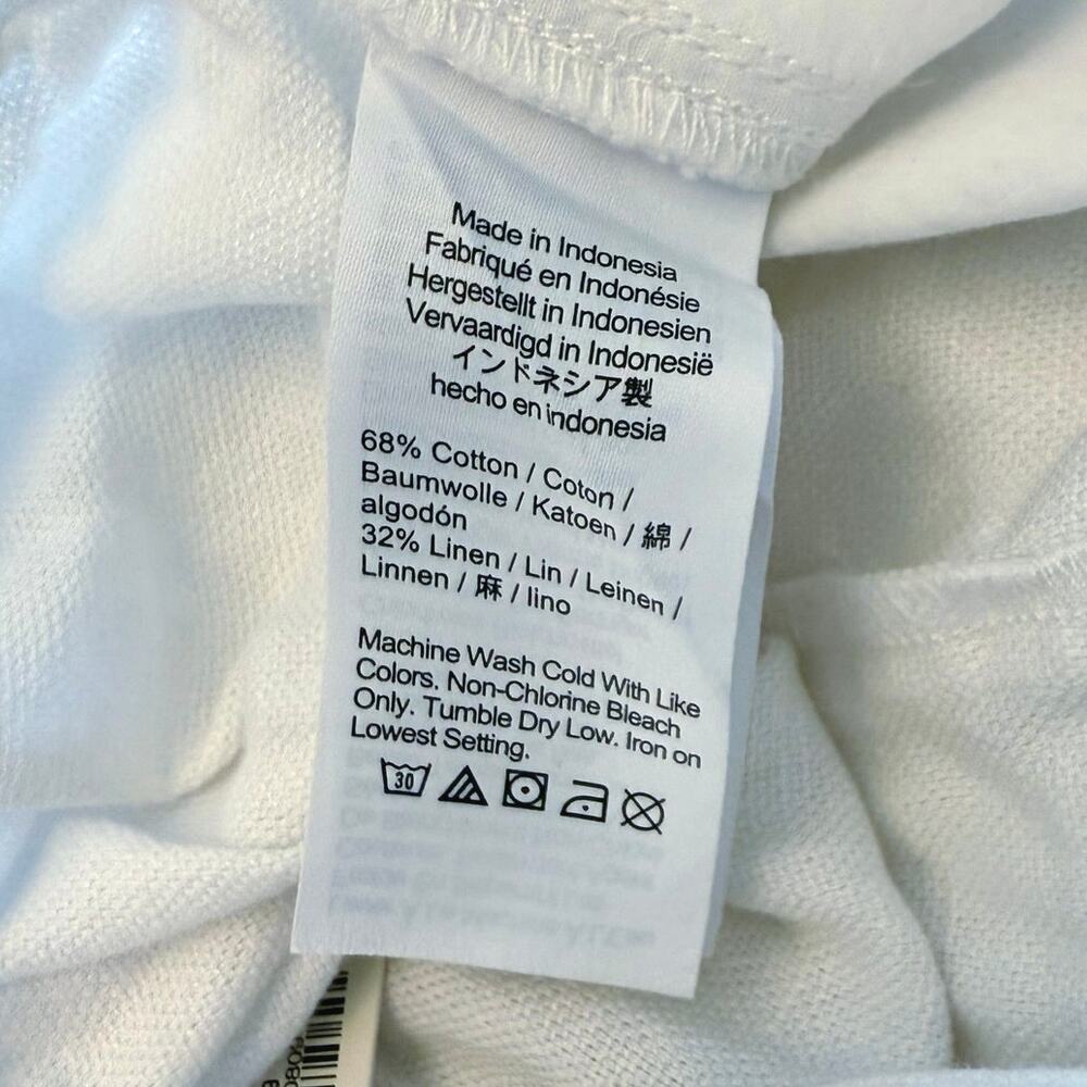 NWT Madewell Pull-On Straight Crop Pant White Size 8 - Picture 9 of 9